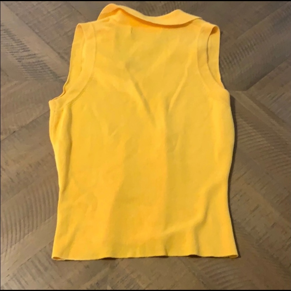 Excursion Vintage Retro Yellow Collared Top - Picture 5 of 5